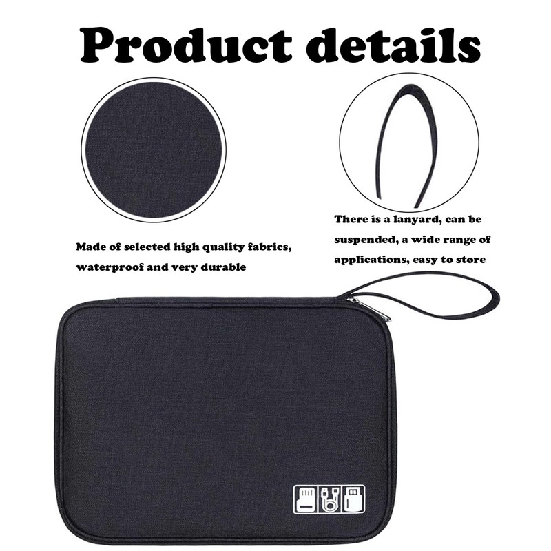 JNGTKL Electronics Travel Organizer, 1 Pcs Portable Travel Essentials, Fashionable