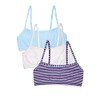 Fruit of the Loom Girls' Spaghetti Strap Sports Bra, Happy
