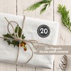 Papierdrachen 24 Advent Calendar Christmas Stickers – Black/White No. 41