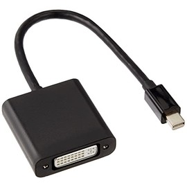 エレコム 変換アダプタ miniDisplayPort-DVI for Mac/Surface/Lenovo ブラック AD-MDPDVIBK
