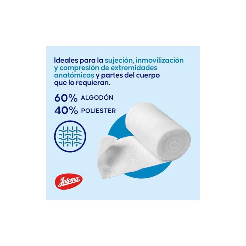 Jaloma | Venda elástica de 30 cm, resistente y fresca,
