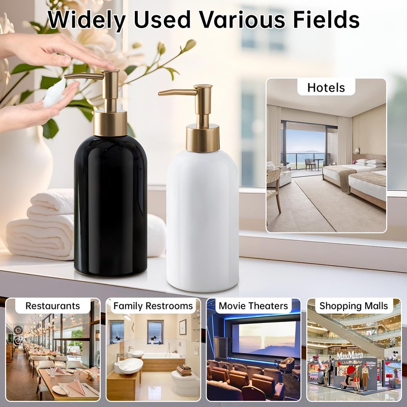 Gold Refillable Dish Soap Dispenser for Kitchen Sink,Hand Soap Dispenser