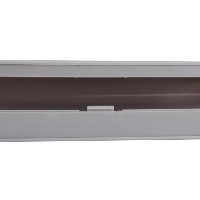 HIEALO Pencil Box,Plastic Pencil Case For Kids School Office,Grey,1 Pack,Solid