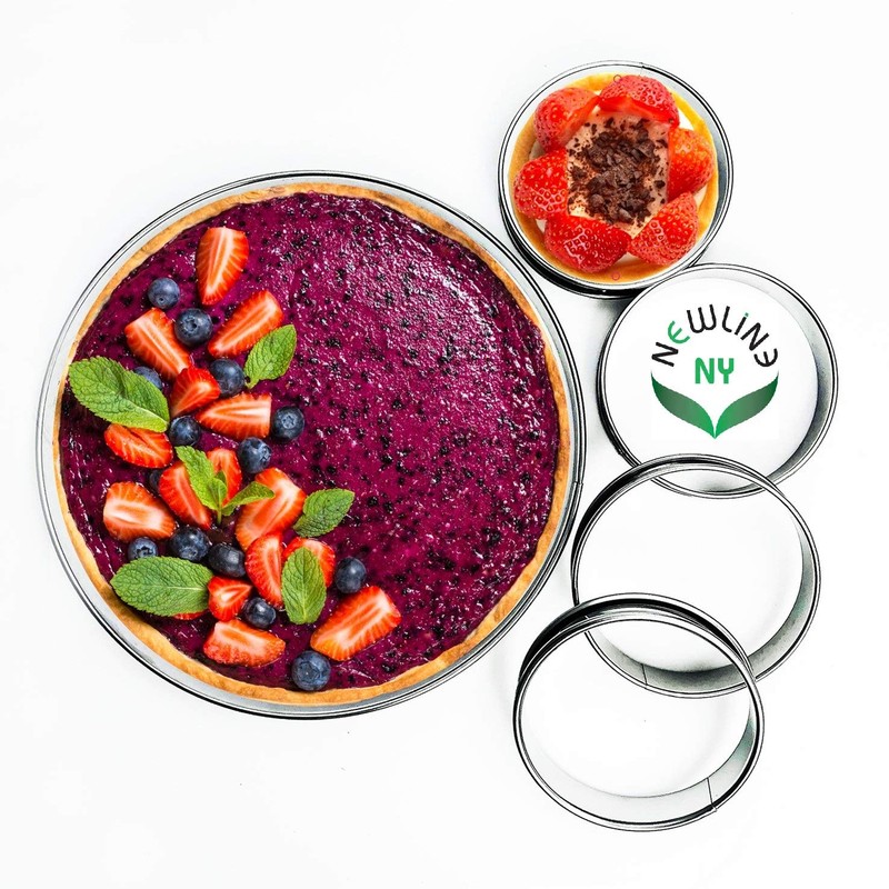 NewlineNY Edelstahl 5 pcs Kreisringe herb, Satz von 5: 1