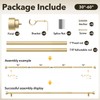 IFELS 2 Pack Heavy Duty Curtain Rods for Windows 28