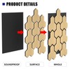 4 PCS Sound Absorbing Panels, Wood Soundproof Wall Panels, Decorative