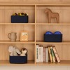 MiniArk Small Square Shallow Baskets for Organizing, 9.7x9.7x4.3 Inch Rope