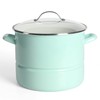 Martha Stewart Thayer 16-Quart Enamel On Steel Scratch Resistant Steamer