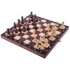 Square Chess Game Magnetic Classic Wooden Chess Figures and Chess