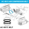 (2-Pack) AC-0815 Air Compressor Timing Belt– Replacement Belt for Craftsman,