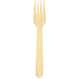 Birchware Disposable Wooden Forks (1000 count), 6.5" Classic Style, 100% Compostable, Biodegradable, Sturdy, Heat Tolerant and Eco-Friendly.