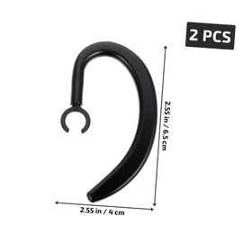 OHPHCALL 2pcs Lost Rubber Ear Hooks for Earbuds Ergonomic Replacement Earpiece Clamp for Headphones for Running Cycling and Gym Activities