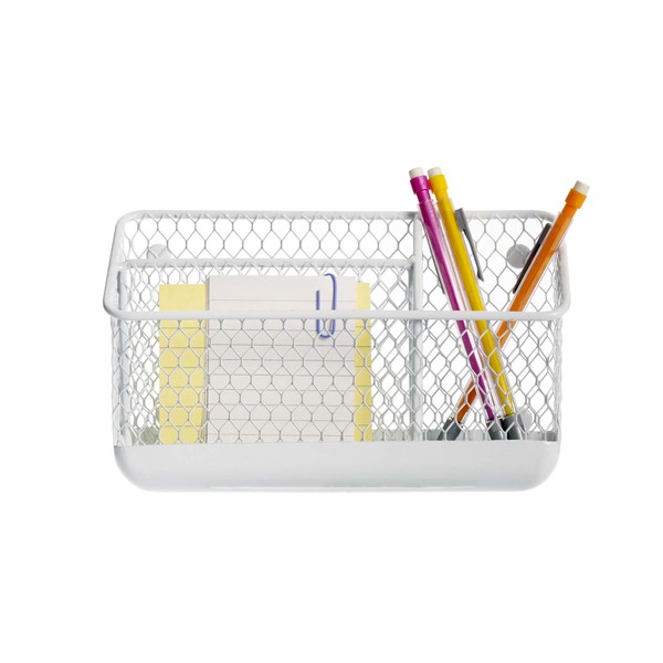 Omaha Magnetic Divided Bin - White