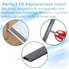  13524 Gray Vinyl Door Threshold Replacement Insert, 1-1/4 in.
