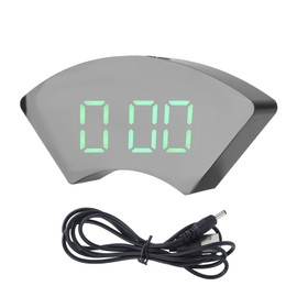 Clock Simple Electronic LED USB Mute Digital Alarm Clock for Office Bedroom Living RoomGreen
