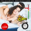 KEN-TECH Atomic Retro Twin Bell Alarm Clock Alarm Clocks for