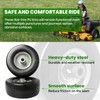 (4-Pack) 9x3.50-4” Flat Free Lawnmower Tire with 4" Centered Hub,