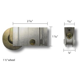 Yale Orgon Premium Roller for Sliding Glass Doors | Roller Replacement for Patio Glass Door Repair | Sliding Door Roller Repair Steel Material (DR-103)