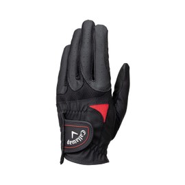 Callaway WARBIRD LH BLK 26 25 Gloves, 10.2 inches (26 cm), Left Hand Worn [Right Handed]), Black, Men's
