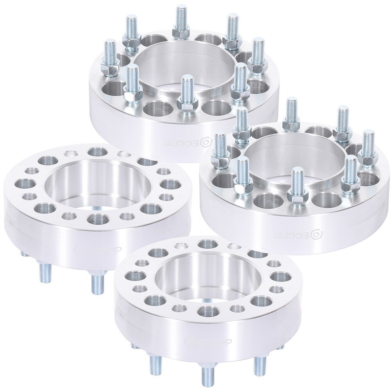 wellstorehere 4pcs 2" 8x6.5 Hub Centric Wheel Spacers 9/16"x18 For