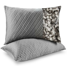 Bafode Memory Foam Pillows Standard Size Set of 2, Shredded Memory Foam Pillows, Cooling Pillow for Sleeping, Adjustable Bed Pillows for Side, Back and Stomach Sleepers