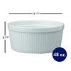 HIC Souffle, Fine White Porcelain, 7.5-Inch, 48-Ounce, 1.5-Quarts Capacity
