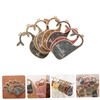 DOITOOL 14pcs Wooden Closet Dividers Whale-shaped Nursery Organizer for Clothes