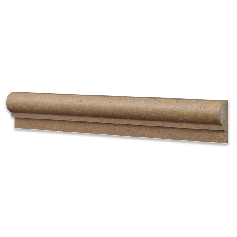 Noce 2 X 12 Travertine Chair Rail Ogee-1 Molding