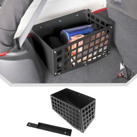 JeCar Aluminum Alloy Trunk Wheel Weel Molle Storage Organizer for 2007-2017Jeep Wrangler JK JKU (Driver Side)
