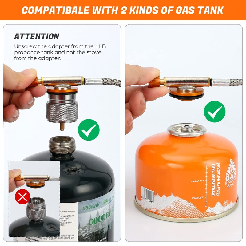 Odoland 6800W Windproof Camp Stove Camping Gas Stove with Windscreen,