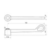 SANEI PR23F-L One-Touch Lever with One-Touch Operation, Open/Close with 4
