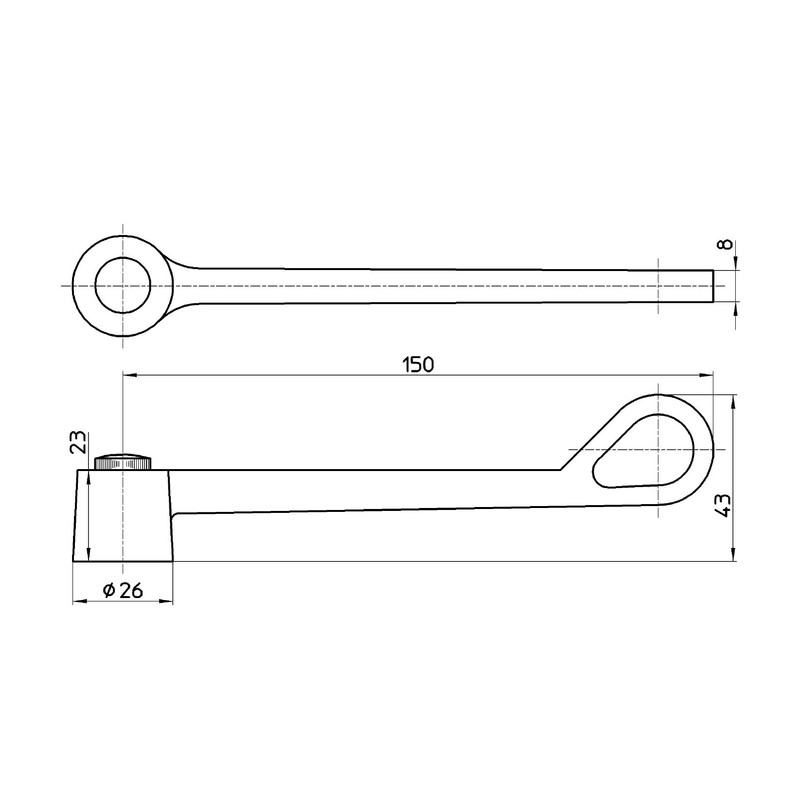 SANEI PR23F-L One-Touch Lever with One-Touch Operation, Open/Close with 4