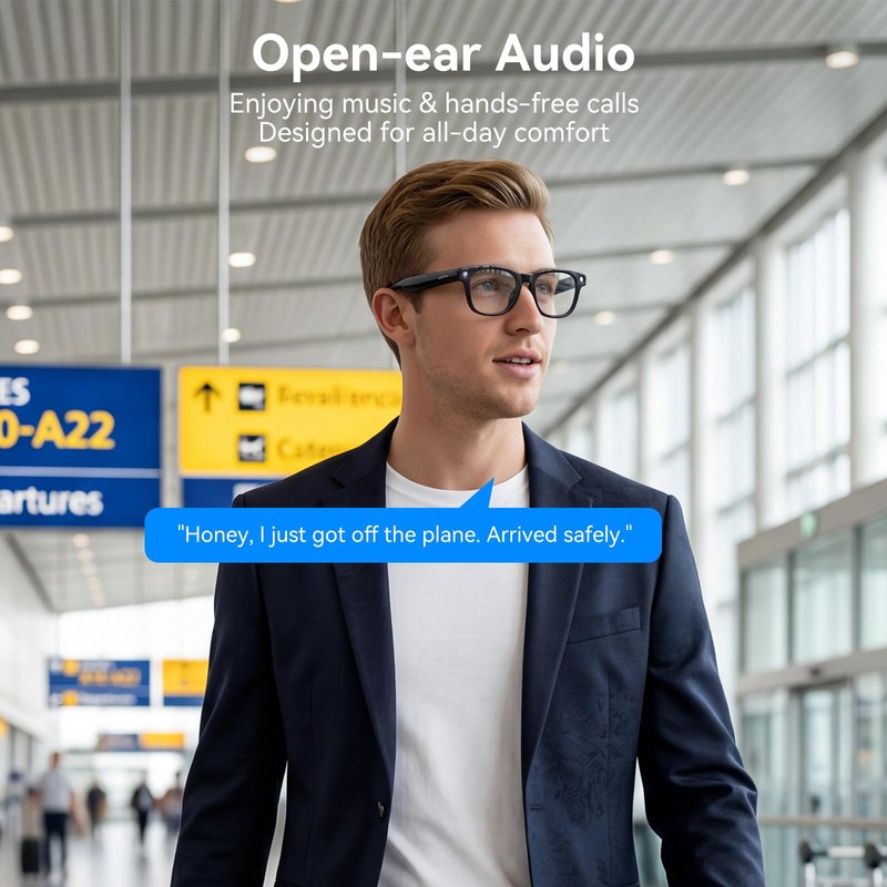 Vistefly AI Smart Glasses with Camera 12MP