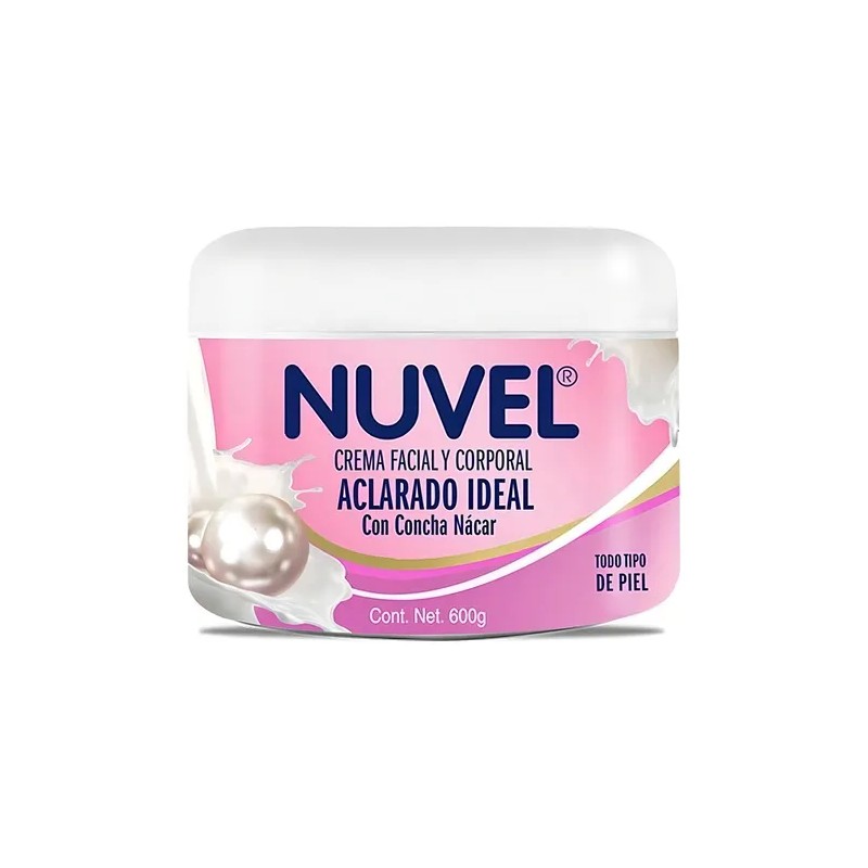 C-Crema Corporal Nuvel Aclarado Ideal con Concha Nácar 600g.