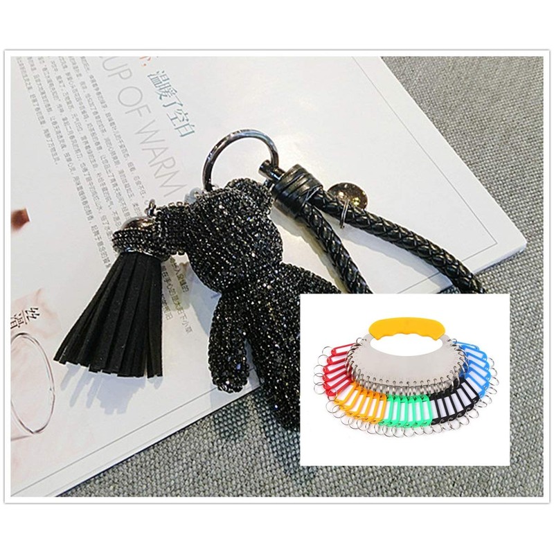 Inton 50 llaveros de 38 mm con borde redondo de