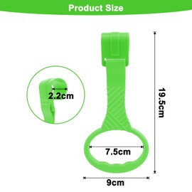 VMUTGA Pack of 8 Rings for Cribs, Baby Hand Rings Handle Multicoloured Hanging Rings Removable Hand Rings Cots Accessories Pull Rings for Baby Toddler Leg Exercise to Stand Up