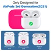 ATUAT Compatible with AirPods 3 Case, Protective Silicone Cover for