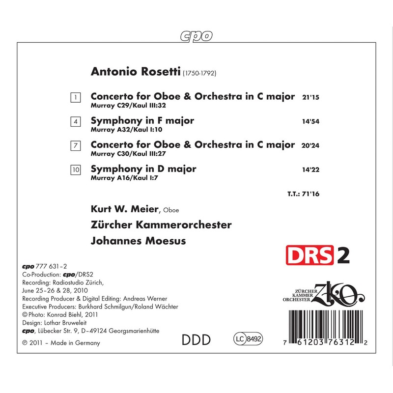 Oboe Concertos & Symphonies