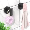 stusgo 4-Pack Black Towel Hooks, Towel Hook for Bathroom Wall