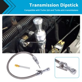 MAX COOL 1PCS 4L80E Stainless Flexible Transmission Dipstick Firewall Suitable for GM Chevy