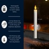 UniEasy 6Pcs Rechargeable Window Flameless Taper Candles with Remote Control
