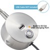Dimmable Wall Mounted Reading Light with USB Charging Port, Plug-in
