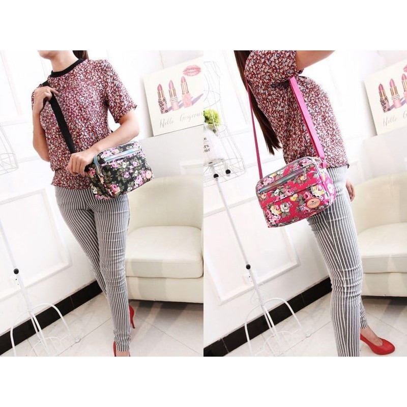 Plus Nao Plus Nao Women's Shoulder Bag, Canvas, Elegant, Floral