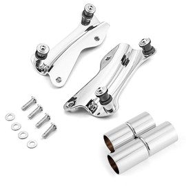Wsays 4 Point Docking Hardware Kit with Docking Hardware Covers Chrome Compatible with Harley Touring Street Electra Road Glide Road King 2014-2024