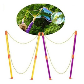 UEAVOID 2 Pairs of Bubble Sticks, Bubble Wand Giant Soap Bubbles Toy, Children's Birthday Bubble, Bubble Sticks Gifts, Soap Bubbles Children's Stick, Giant Bubble Maker, Bubble Wall