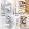 Liuoud 10 Pack Shower Caddy for Inside Shower Silver Bathroom
