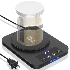 Sourdough Starter Warmer, Precise 1°F Thermostat Control (70-100°F) Sourdough Warming Mat, Smart Warming On/Off, 12-Hour Timer Sourdough Warmer（Black）