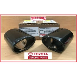 Toyota 2019-2025 TOYOTA RAV4 BLACK CHROME EXHAUST TIPS GENUINE OEM SET OF 2