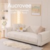 Aucrovee Solid Soft Couch Cover Washable, Non Slip Plush Sectional