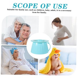 ORFOFE Unisex Portable Chamber Pot Urinal Lid Lightweight and Compact Spittoon for Bedroom Use Non-skid Base Easy to Clean Material for Seniors and Boys and Girls